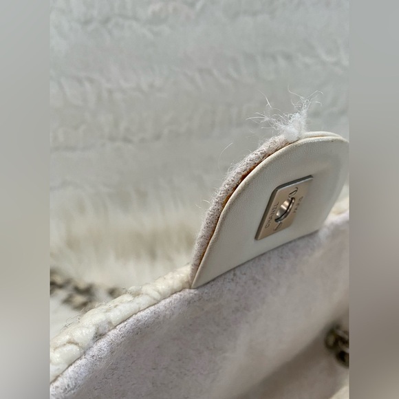 Chanel Patchwork Tweed Timeless Classic Rare with Chain Shoulder bag Authentic - Picture 13 of 17